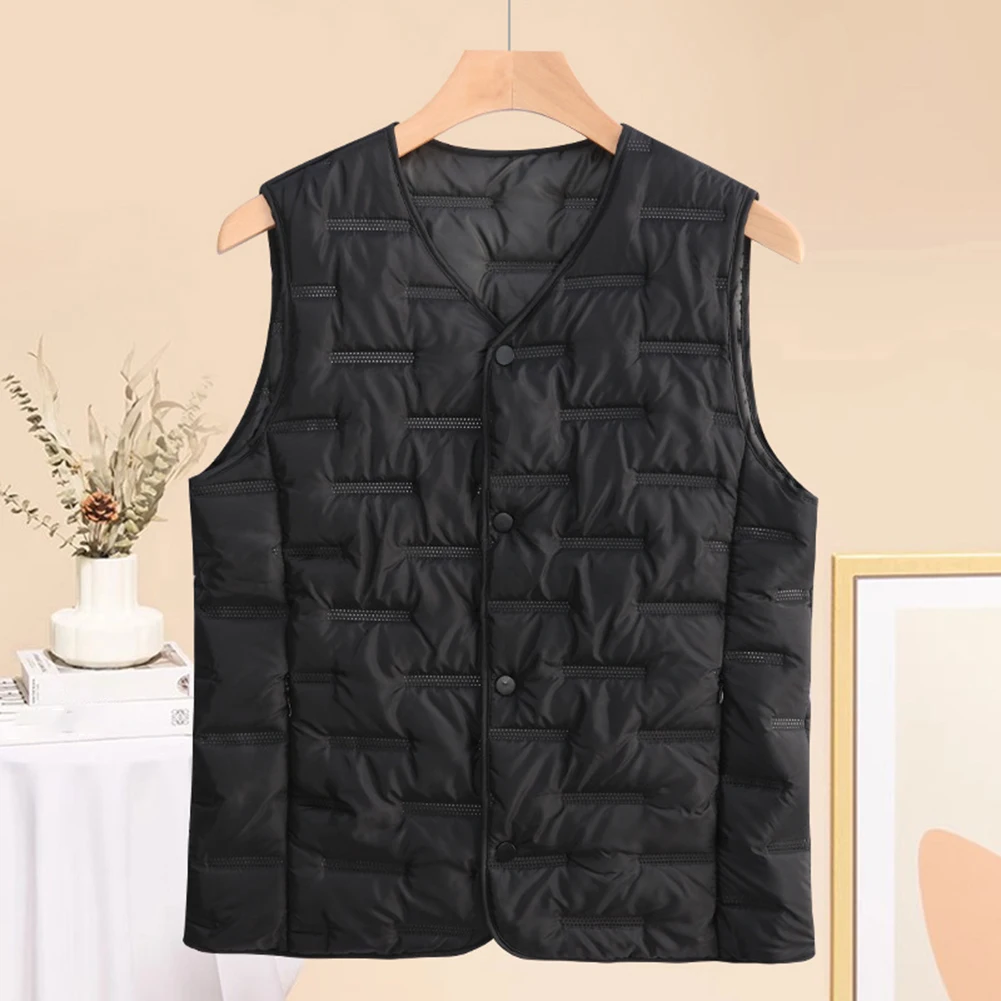 Thin Warm Inner Waistcoat for Women Sleeveless Thermal Vest Polyester Base Layer Top Spring Summer Autumn Winter