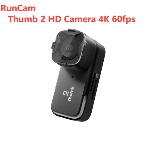 RunCam Thumb 2 HD 카메라 4K 60fps 4K 액션 카메라 FPV 드론 전용 모델 항공기 카메라 27g