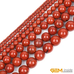Round Red Jaspers Beads natural stone beads DIY loose beads for jewelry making Strand 15 Inch