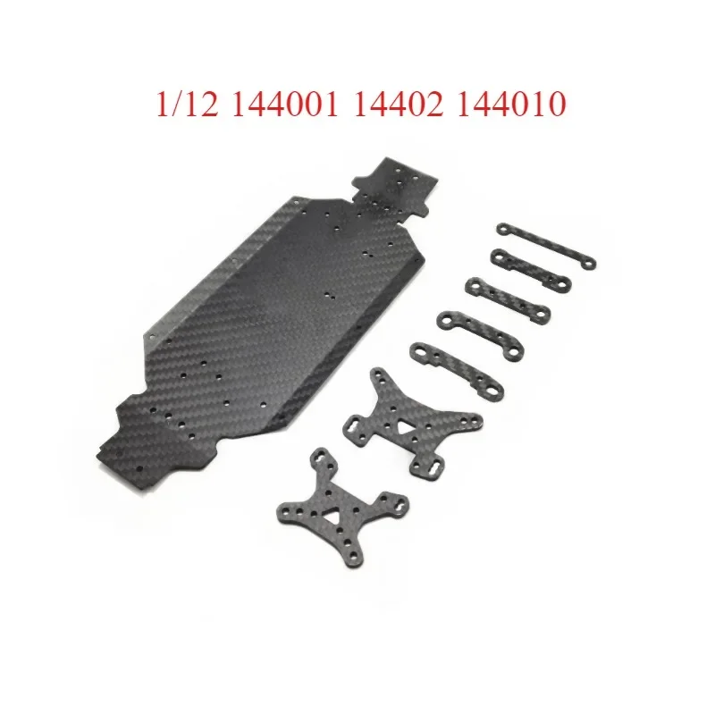

Wltoys 124017 124016 144001 144010 144002 детали для обновления шасси из углеродного волокна, амортизатор, рычаги, фиксированные детали, набор аксессуаров