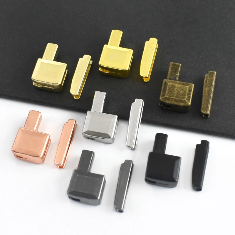 

Meetee 3# 5# 8# 10# Open-End Zipper Tail Stopper DIY Clothes Zippers Accessories 10-50Sets Sewing Zip Bottom Socket Repair Kits