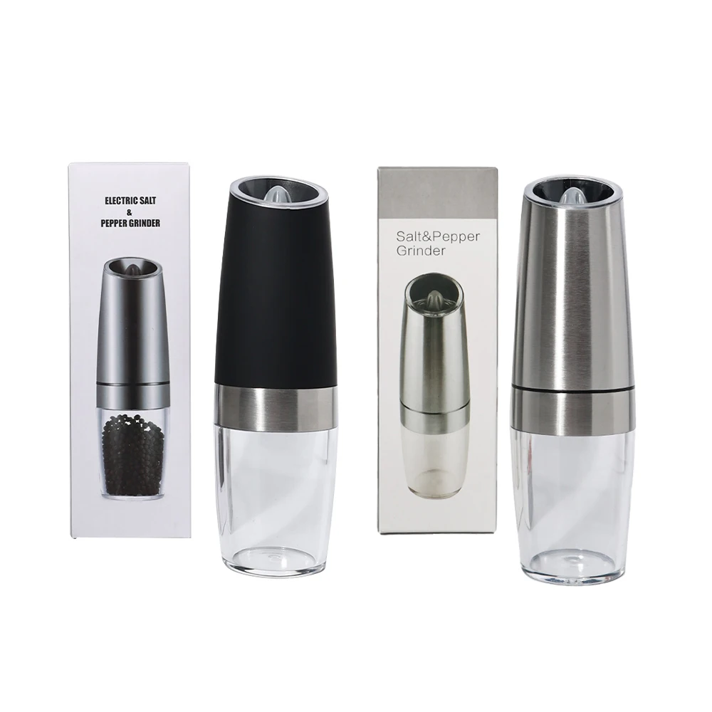 Hot Selling gravity electric mill pepper and salt grinder set gravity electric pepper grinder