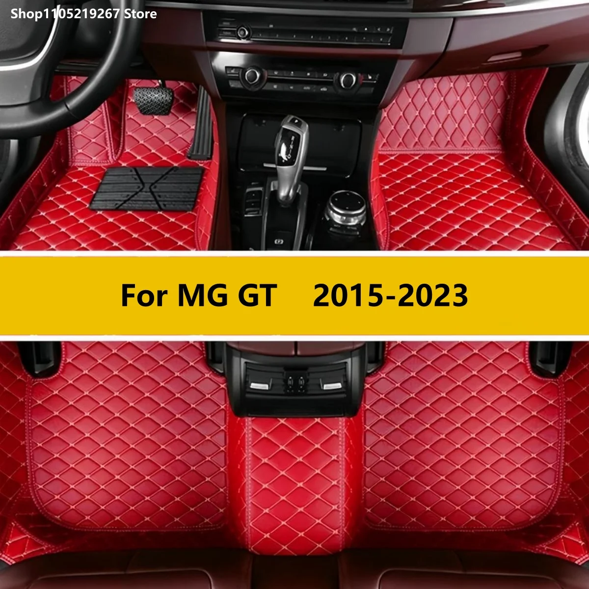 Car Floor Mats For MG GT 2015 2016 2017 2018 2019 2020 2021 2022 2023 Leather Car Mats Floor Tapetes Para Carro Car Accessories