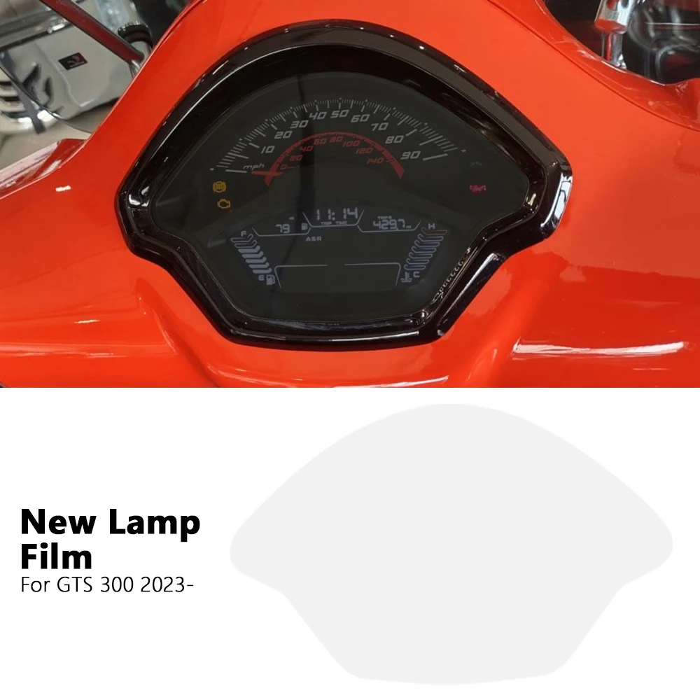 Motorcycle Meter Headlight Taillight Fog Lamp Turn Signal TPU Protection Film For VESPA GTS300 gts300 GTS 300 2023 2024