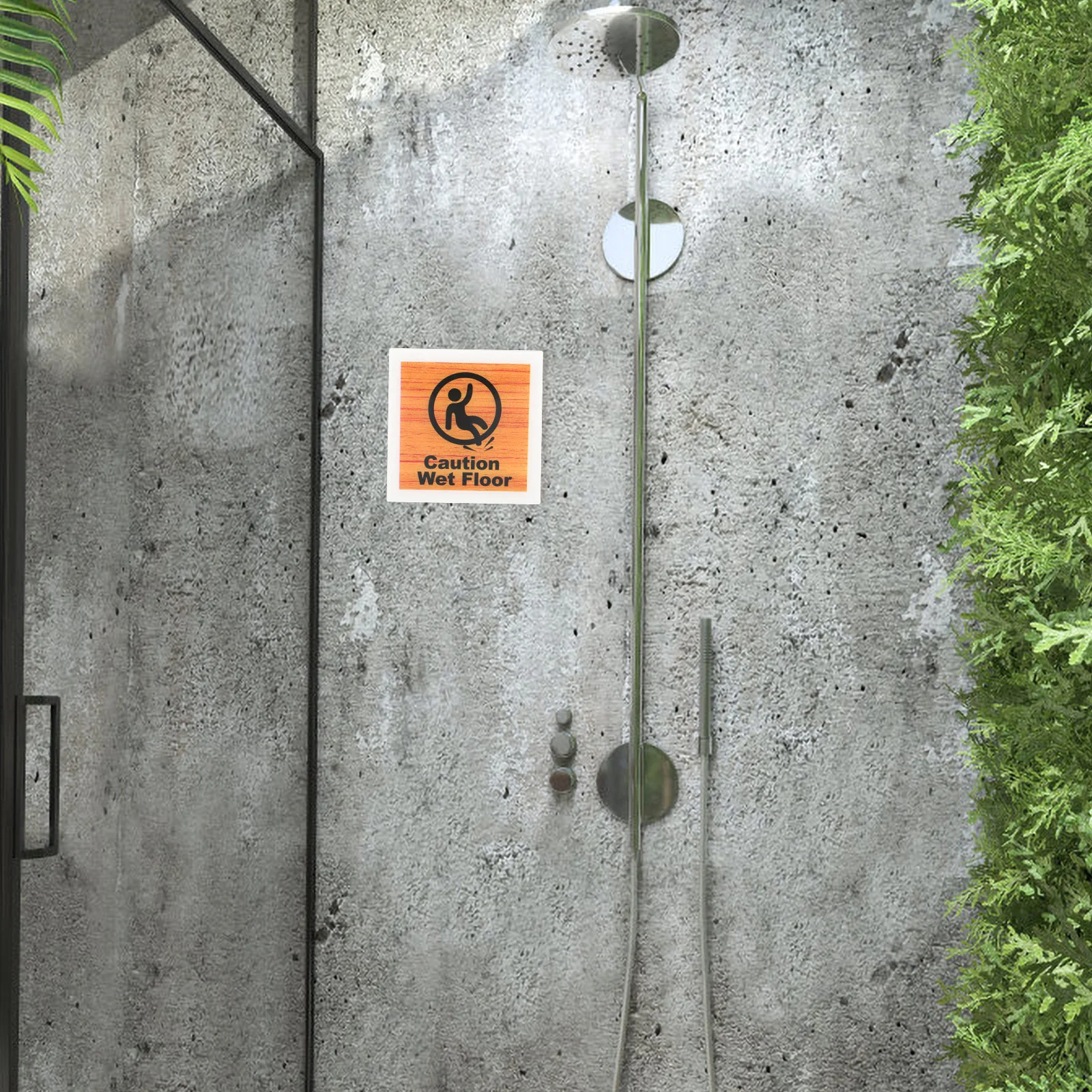 Warning Sign Caution for Bedroom Multi-language Outdoor Slippery Decor Acrylic Bright Notice