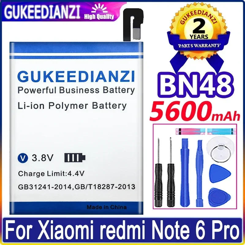 Bateria para Xiaomi Redmi Note 1, 2, 3, 4, 4x5, 6, 7, 8T, 9, 9S pro, Note3, Note4, Note4X, Note5, Note6, Note7, Note8, Note9, K20