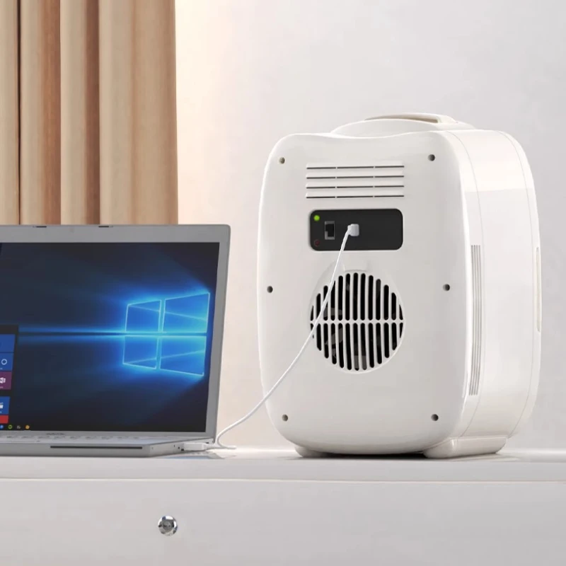 업그레이드된 차량용 미니 냉장고 - 아파트용 소형 냉동고 (신선도 유지 기술 탑재), 저소음 개인용 쿨러/워머 (여행용)