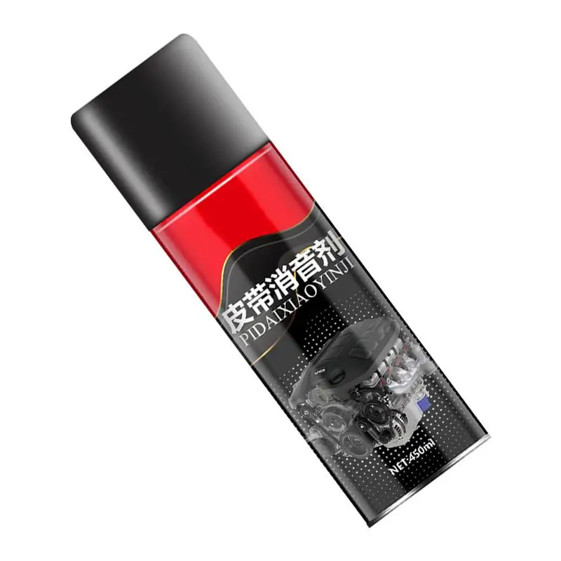 450ml Car Belt Dressing Spray Prolongs Belt Life Engine Belt Silencer Spray-On Dressing Noise Lubrication Friction Reducer