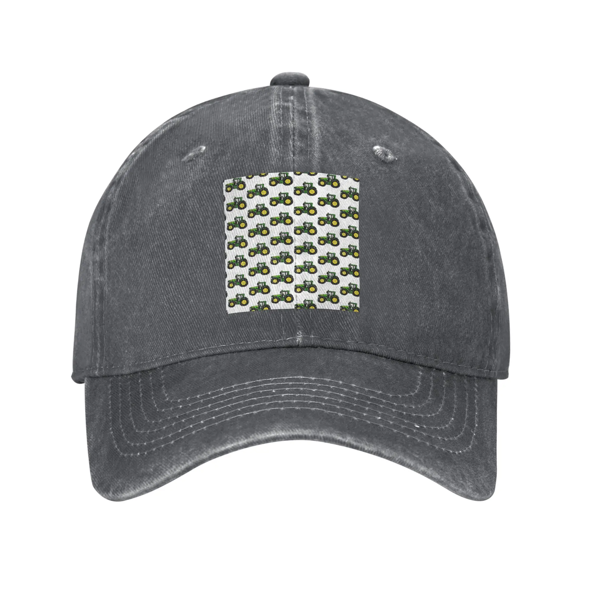 Tractor Washed Denim Cap Casual Baseball Caps Adjustable Hat Summer Unisex Baseball Hats