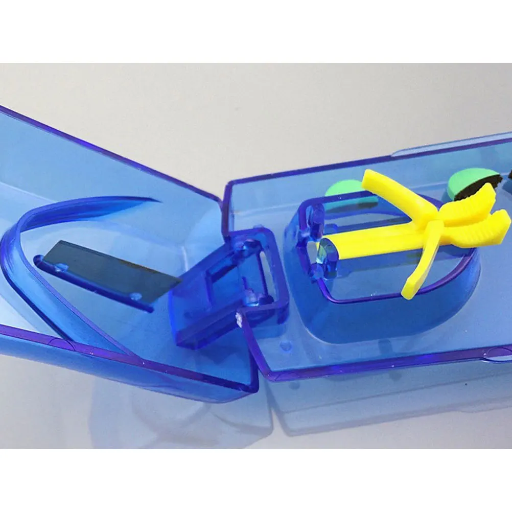 

2Pcs Tablet Cutter Pill Splitter Safer Than Knife Sharp Small Oval Pills Pocket Size for Small and Large Pills Case