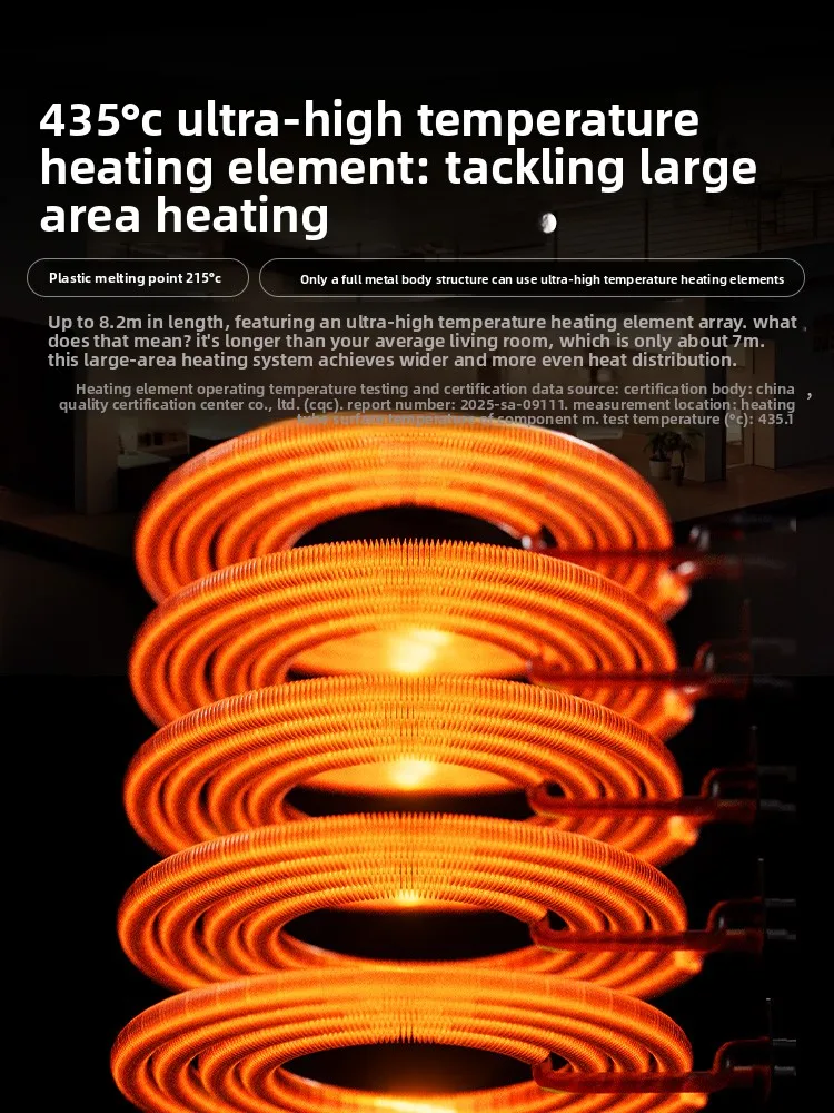 Whole Room Electric Space Heater Energy Saving Home Warmer Fast Heating Safety Protection for Large Indoor Household Space