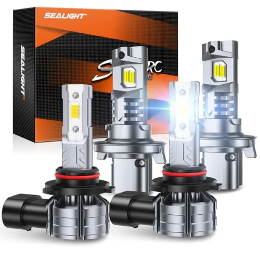 

H13 H10 LED Light Bulbs Combo for Ford F150 2004-2014 F250 2005-2020 F350 Dodge Dakota 2005-2009 62 000LM 9008 9145 Fog Lights