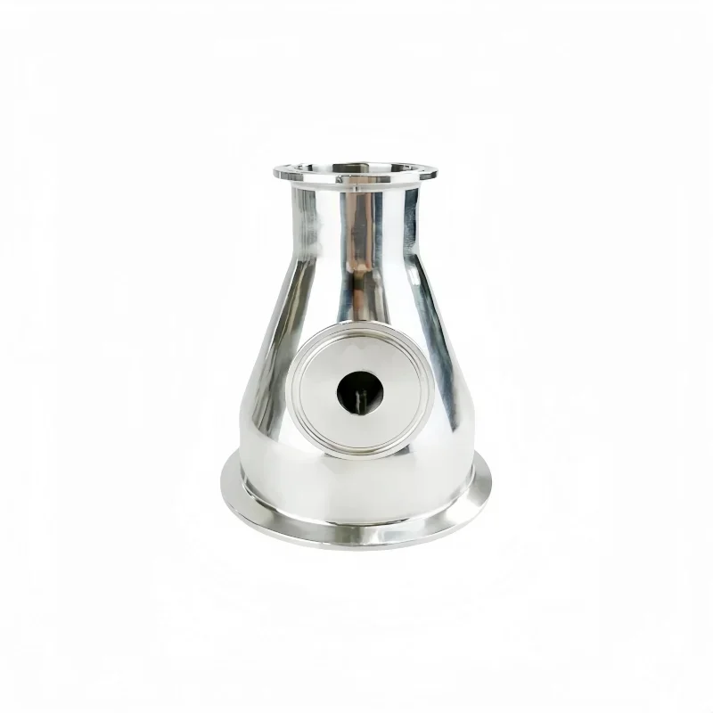 Tri- Clamp Reducer 3inchOD91mm X 1.5inch OD50.5mm With (19mm)OD50.5mm Thermometer Connector For Home Brewing Distillation SS304