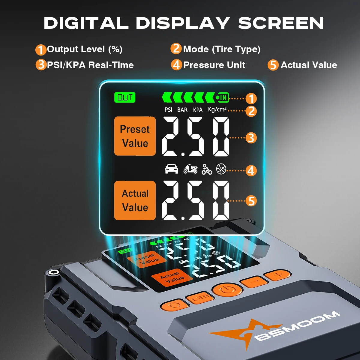 26800 mAh/21800 mAh Auto Starthilfe Power Bank Luft Kompressor Notfall Batterie Booster Start Gerät Ladegerät Diesel Benzin – Detail 6