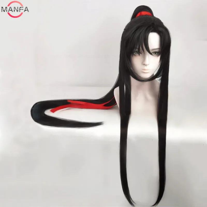 

Аниме Mo Dao Zu Shi Grandmaster of Demonic Cultivation Wei Wuxian Косплей Парик Термостойкие синтетические волосы Аниме Парики + Кепка для парика