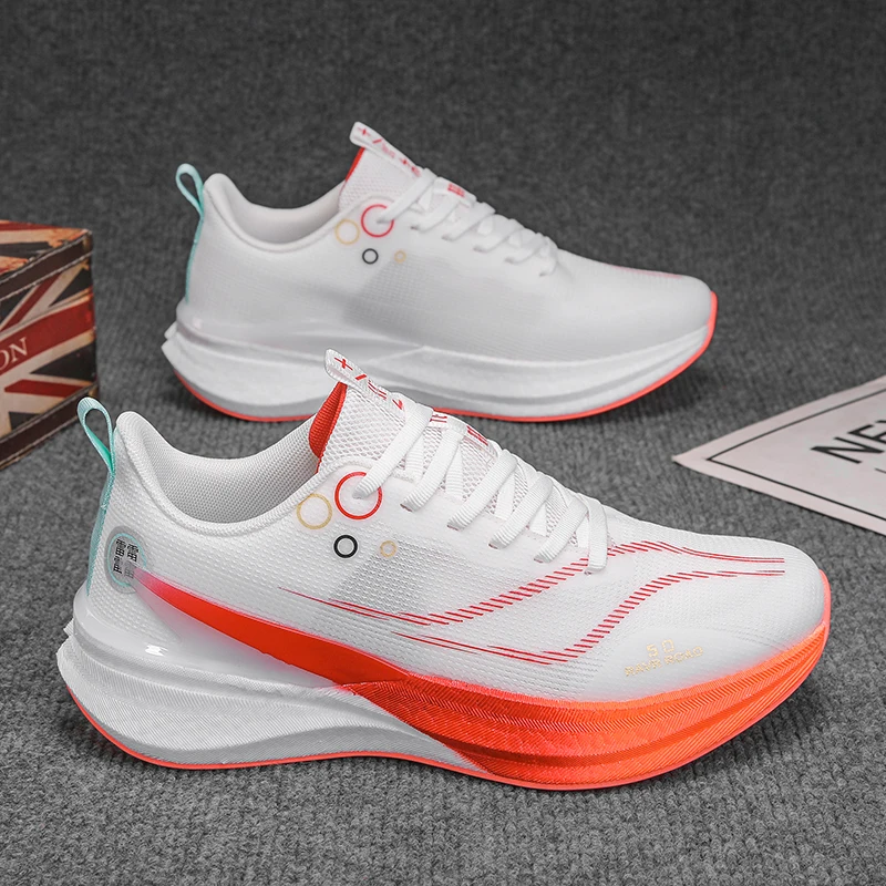 

Men's Shoes Breathable All-match Mesh Shoes Sports Carbon plateShoes Men's All-match Wear-resistant Running Shoes for Men