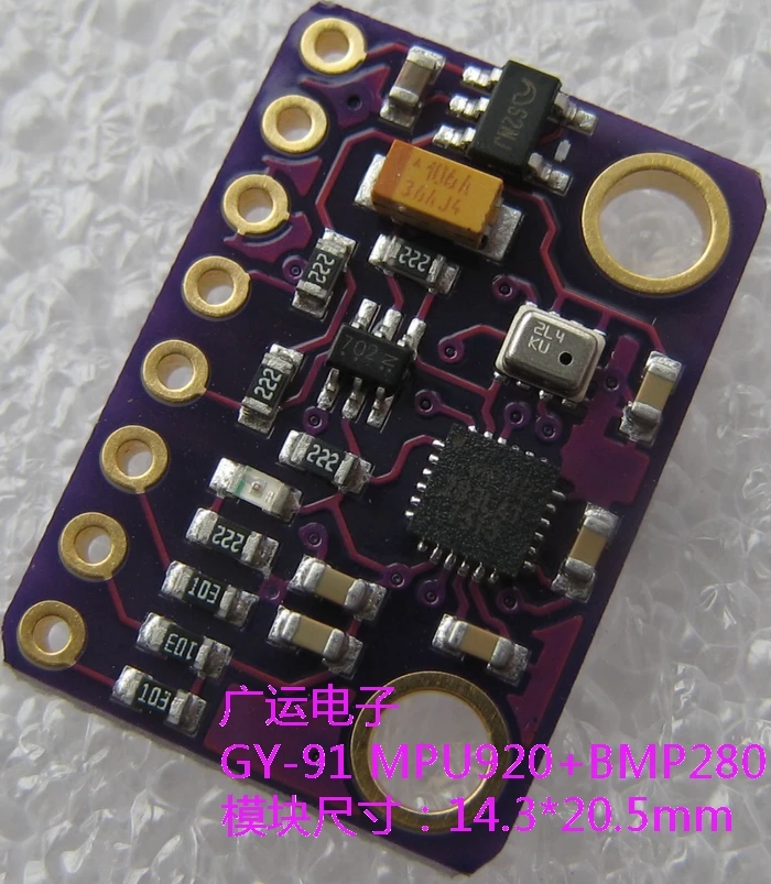 

GY91 MPU9250 BMP280 10DOF Acceleration Gyroscope Magnetometer Nine-axis Sensor Module