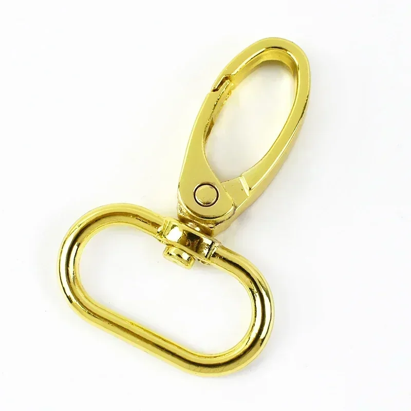Meetee 10 Stück 16-38mm Taschenriemen-Haken Metall-Drehkarabiner DIY Gurtband-Schnapphaken Karabinerhaken Schlüsselanhänger Zubehör