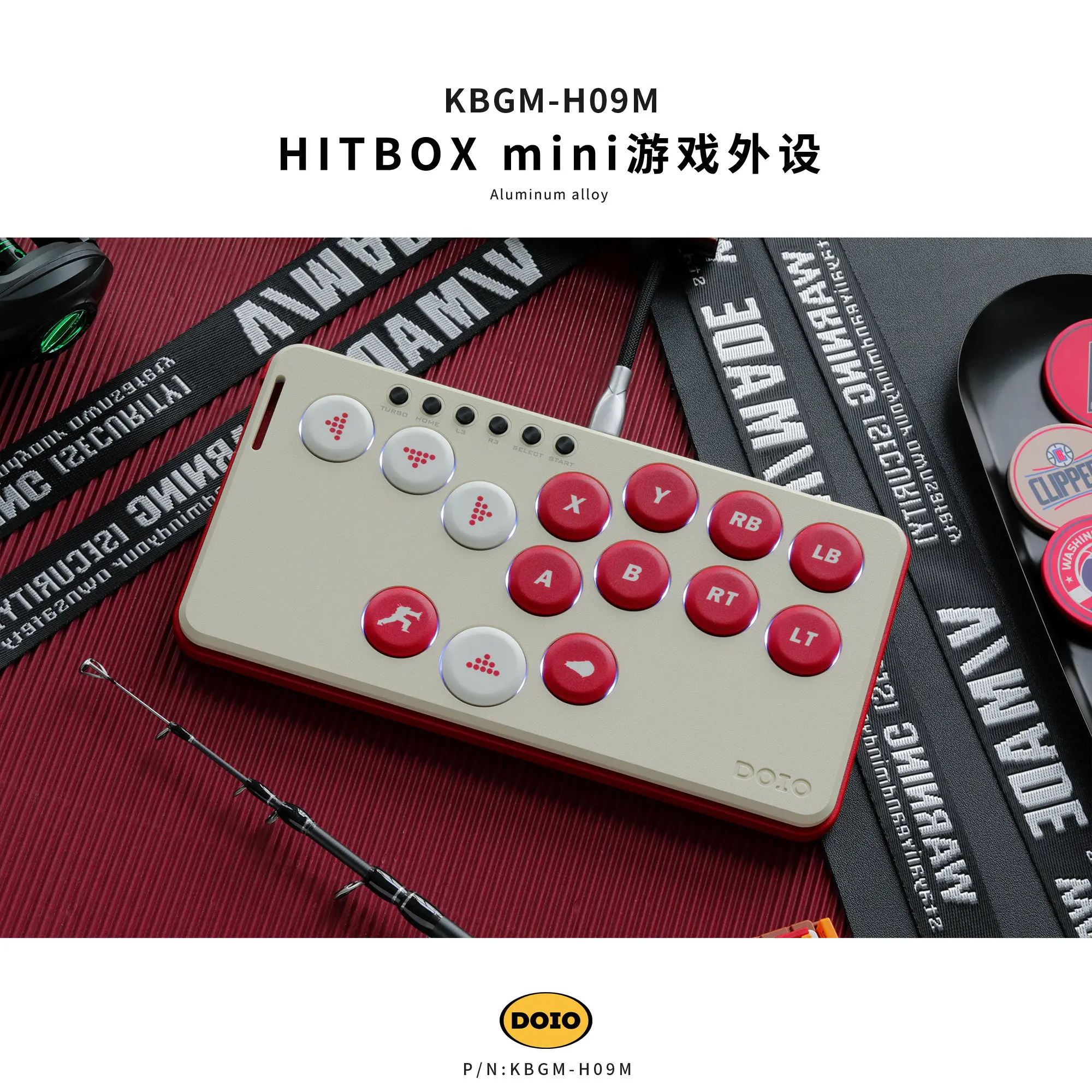 DOIO HITBOX KBGM-H09M Aluminum Alloy Mechanical Keyboard Wired