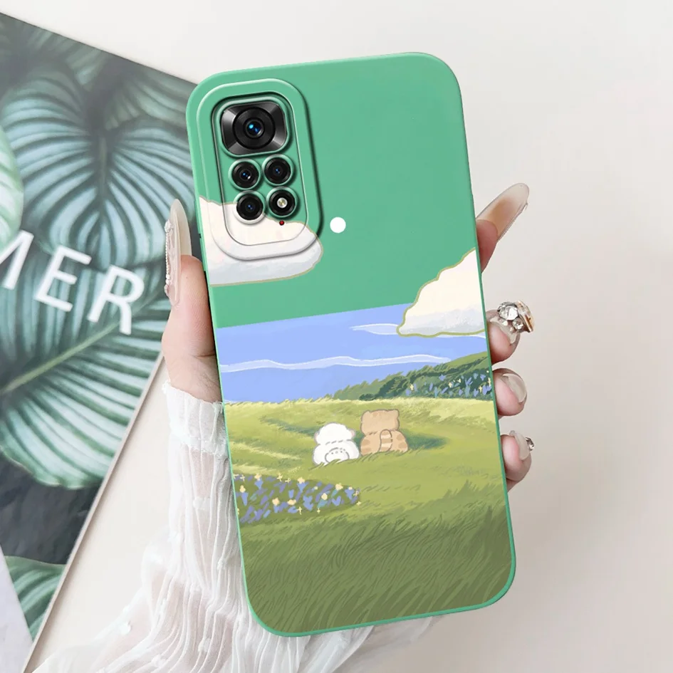 For Redmi Note 11 Case Note 11s 4G Soft Silicone TPU Cute Cover For Xiaomi Redmi Note 11 Pro 5G Phone Case on Redmi Note11s Capa