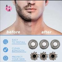 A11E-3PCS For Xiaomi Mijia S500C S500 S300 Electric Shaver Head Replace Shaver Net MJTXD01SKS Cutter Head Accessories Parts