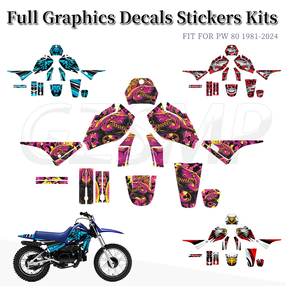 

Подходит для YAMAHA PW80 1981-2024, 2000, 2005, 2008, 2016, 2018, 2020, 2024: Комплект графических наклеек и стикеров (фоновые)