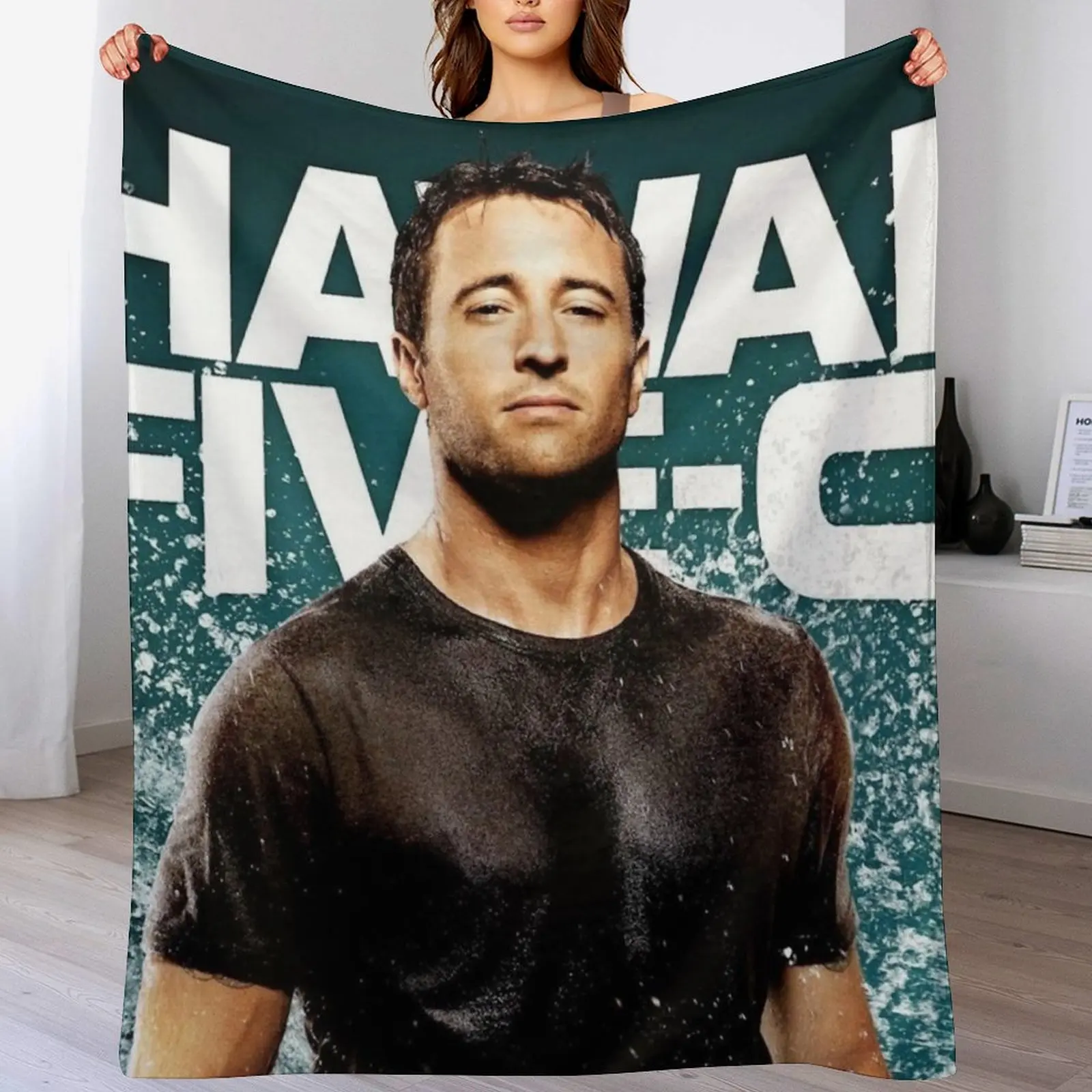 

McGarrett - the Big Kahuna Throw Blanket Plaid on the sofa Personalized Gift Luxury Blankets