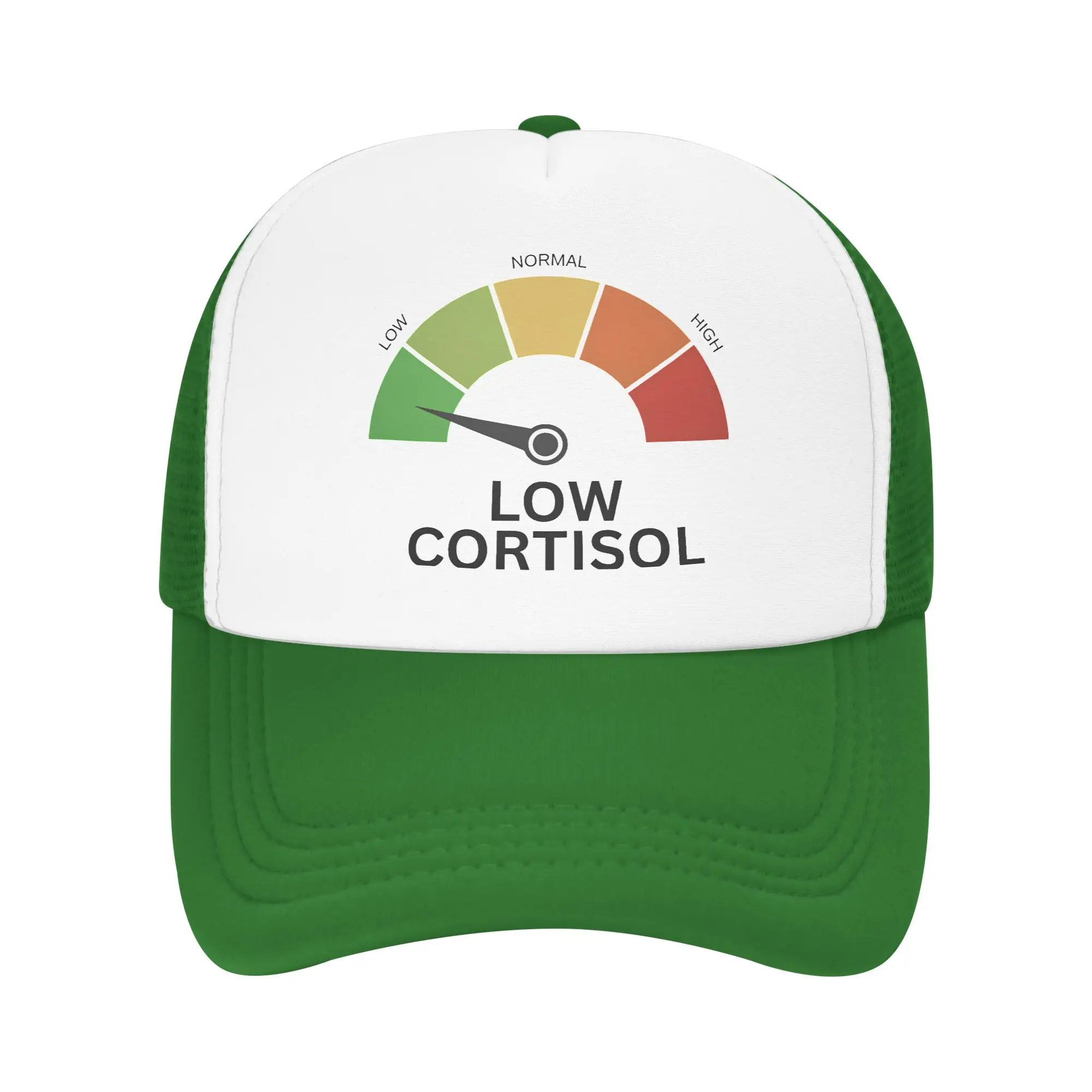 Unisex Low Cortisol Level Funny Meme Trucker Hat Sport Mesh Baseball Caps Snapback Caps  Hat Sun Hats Breathable Sports Cap
