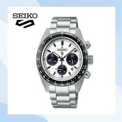 Seiko Panda Series Three Eye Needle Quartz Luxury Seiko Watch Calendar Waterproof Stainless Steel Original Men's Watch SSC813P1