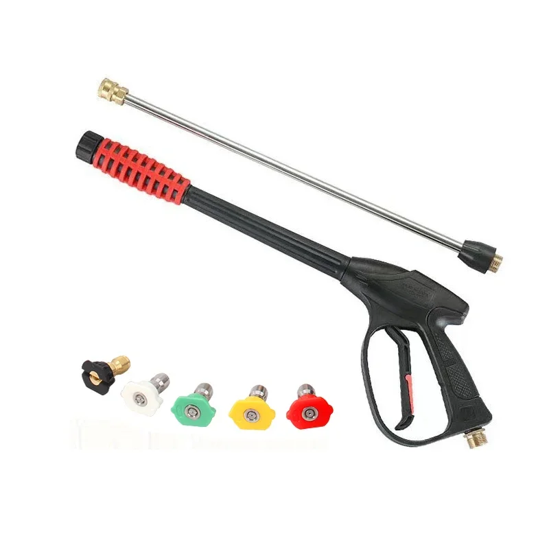 4000 PSI Car High Pressure Water Washer Gun With Extension Wand 5 Quick Connect Nozzles For Home Washer