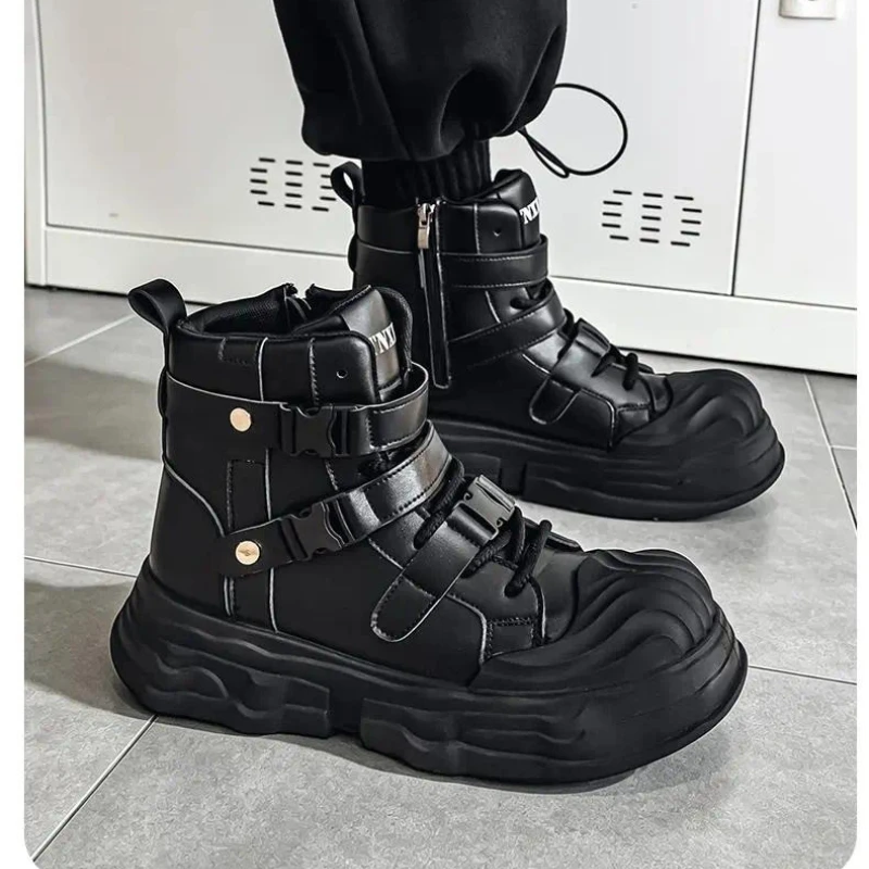 2026 new comfortable and fashionable casual derby shoes with wide toe, casual thick sole,high street commuting and driving shoes