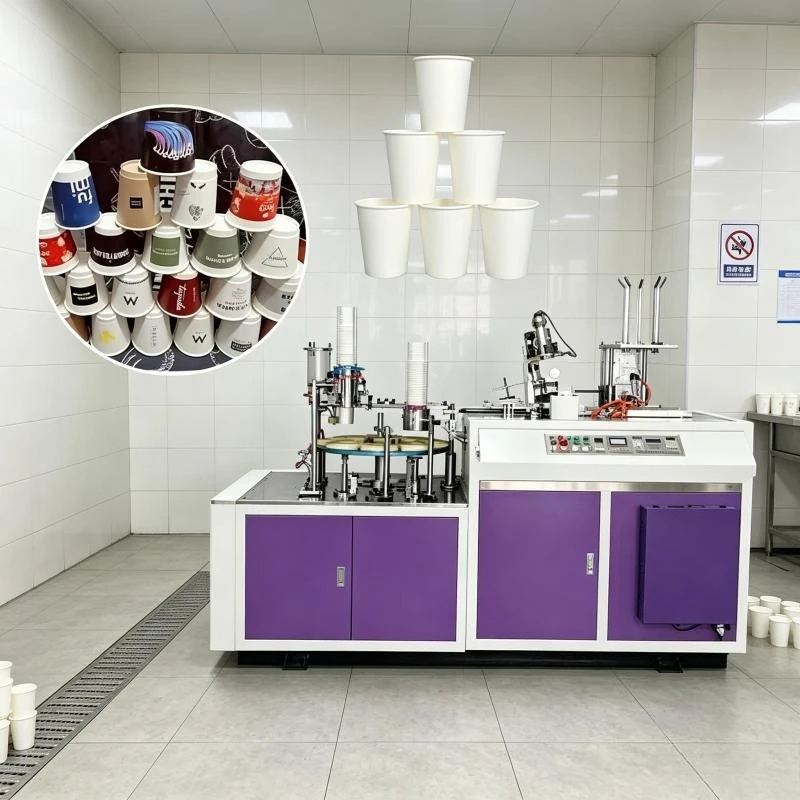Servo Motor Ultrasonic Sealing Paper Cup Making Machine High Speed Disposable Coffee Cup Forming Machine Production Line