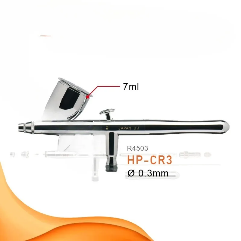 Spray pen 0.3mm caliber pneumatic, pot trigger type small