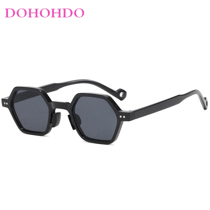 Gafas de sol poligonales con montura pequeña para mujer, anteojos de sol femeninos, Estilo Vintage, de diseñador, para conducir, para viajar, UV400