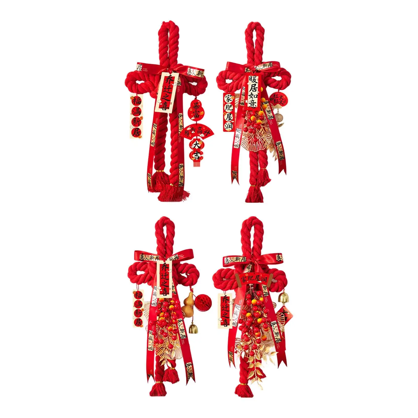 Chinese Knot Pendant Decorative Hanging Ornament, Lunar New Year Decorations, Spring Festival Decor for Holiday Ceiling Window view 3