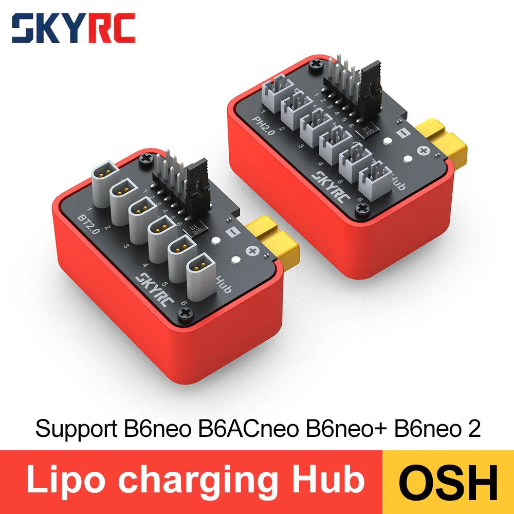 

SKYRC Battery Charging Hub OSH 6-Port 1S Battery Charging Hub For LiPo LiFe Li-ion LiHV