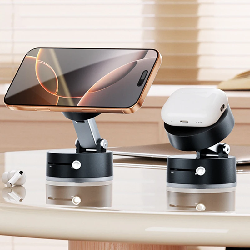 Universal Vakuum Magnetische Saugnapf Klapp Schwenk Ständer doppelseitige Saugnapf Vakuum Schwenk Ständer Handy Halter – Detail 7