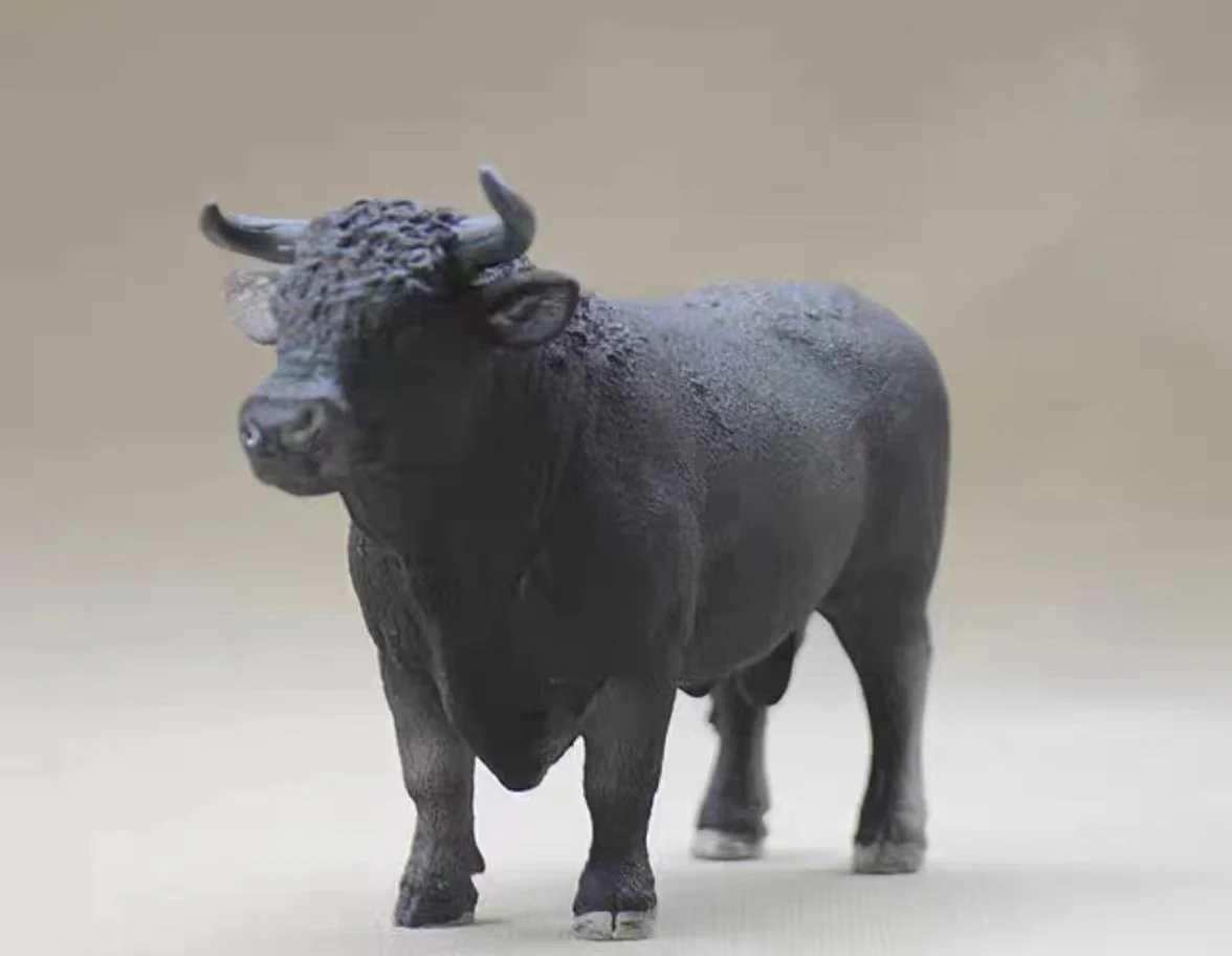 pvc figure model  black  male  cow  cattle