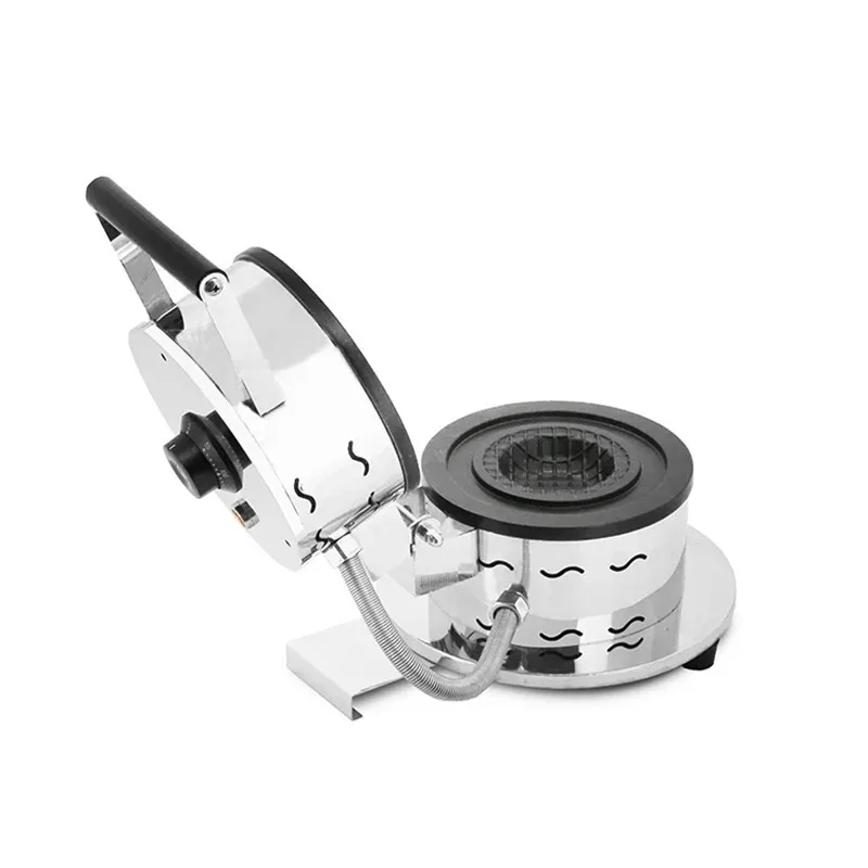 Commercial Ice Cream Burger Waffle Machine 1000W UFO Burger Gelato Panini Press Maker Machine