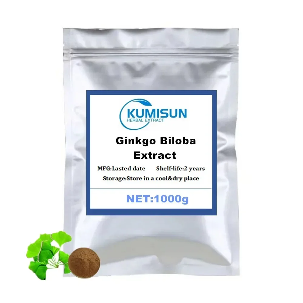 Extrait de Ginkgo Biloba, 50-1000g, livraison gratuite