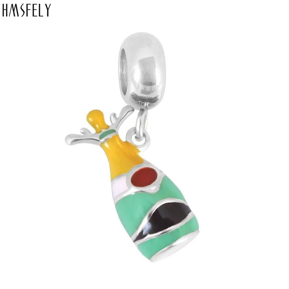 

HMSFELY Bottle Pendant For DIY Bracelet Necklace Jewelry Making Charm Beads Bracelets Parts