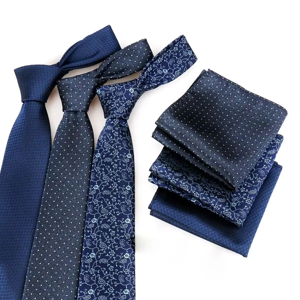 Mens Tie Set Wedding Formal Party Luxury High Quality Paisley New Elegant 2PCS with Pocket Square Formal Accessories Best Gift