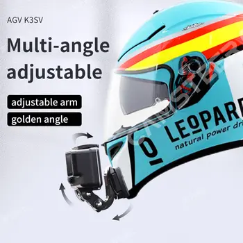 AGV K3Sv 訂製摩托車頭盔下巴支架,適用於 GoPro Hero 13 12 11 10 9、Insta360 X4 X3、Ace Pro、DJI Action 5 Pro 4 3 等相機 6 最佳銷售 agv k3sv - №1