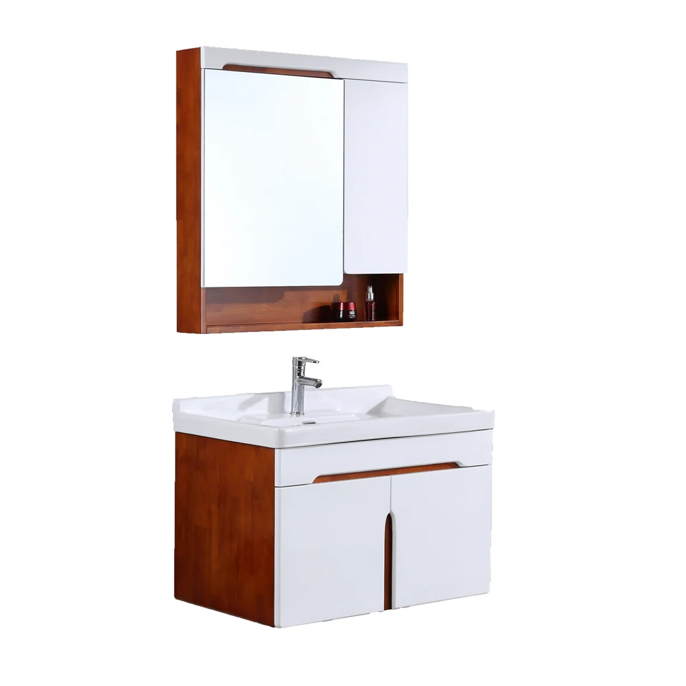 Economic Sanitary Wc Sink Vanity Wall Mounted Oak Bathroom Cabinet