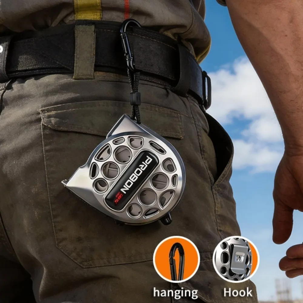 PROBON Hochpräzises Maßband Einziehbar 2/3/5/7,5m Haushalt Holzbearbeitung Lineal Verstärktes Korrosionsbeständiges Messwerkzeug – Detail 9
