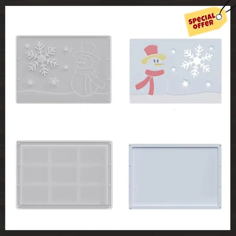 

24-Hour Delivery Christmas Money Envelope Silicone Mold 2 Pieces For Plaster Resin Clay Stencils Sock Money Holder B