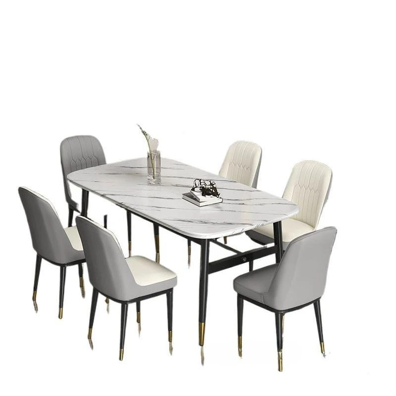 

Nordic household dining table and chair combination, small apartment rental room