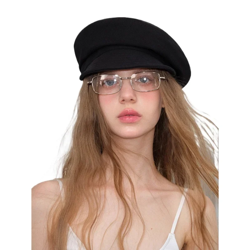 Chapeaux octogonaux de journal en laine pour femmes, décontracté, hiver, visière de printemps et d'automne, béret de taxi, Paperboy Lvy, casquette Sombrero Hombre