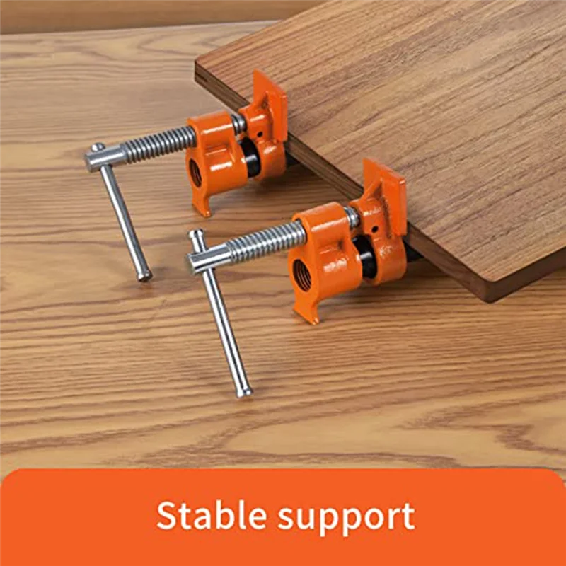 

A08M-Metal Pipe Clamp 1 Pack 1/2 Inch Pipe Clamps, Fits With 1/2In Tube,Suitable For Woodworking Assembly Or Cuttings, Wood Clam