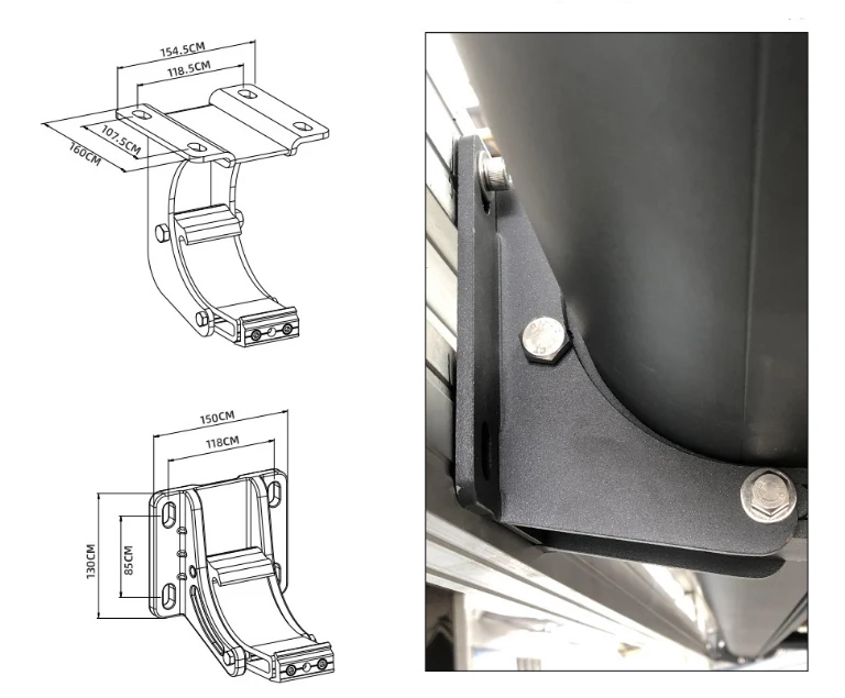 High-quality folding and retractable car awning 8200C electric full-box awning remote control automatic awning